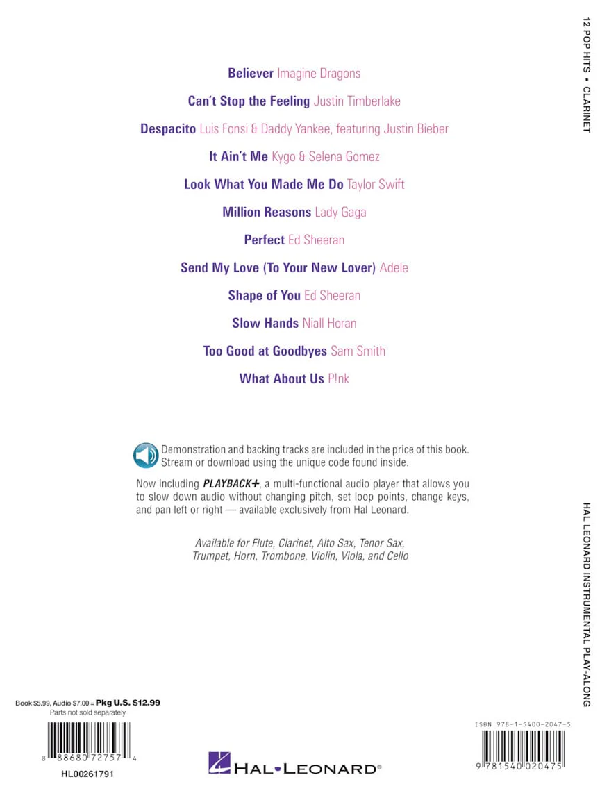 12 Pop Hits, Clarinette - Image 4