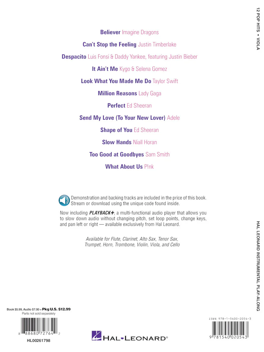 12 Pop Hits, Violon alto - Image 4