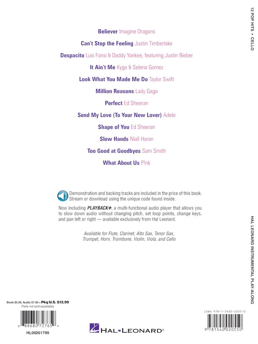 12 Pop Hits, Violoncelle - Image 4