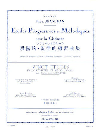 20 études progressives et mélodiques - Vol. 1 (Clarinette)