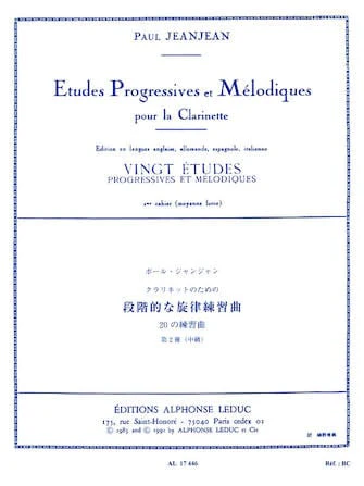 20 études progressives et mélodiques - Vol. 2 (Clarinette)
