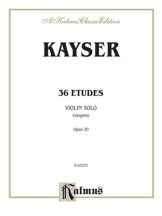 36 Etudes, Op. 20 (Complete) - Violin