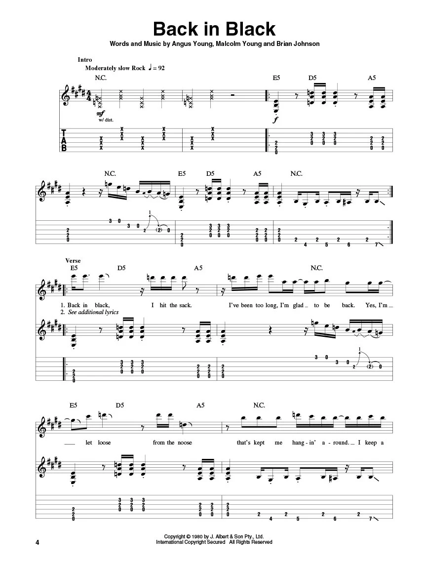 AC/DC Classics, Guitar Play-Along Vol. 119 - Image 2