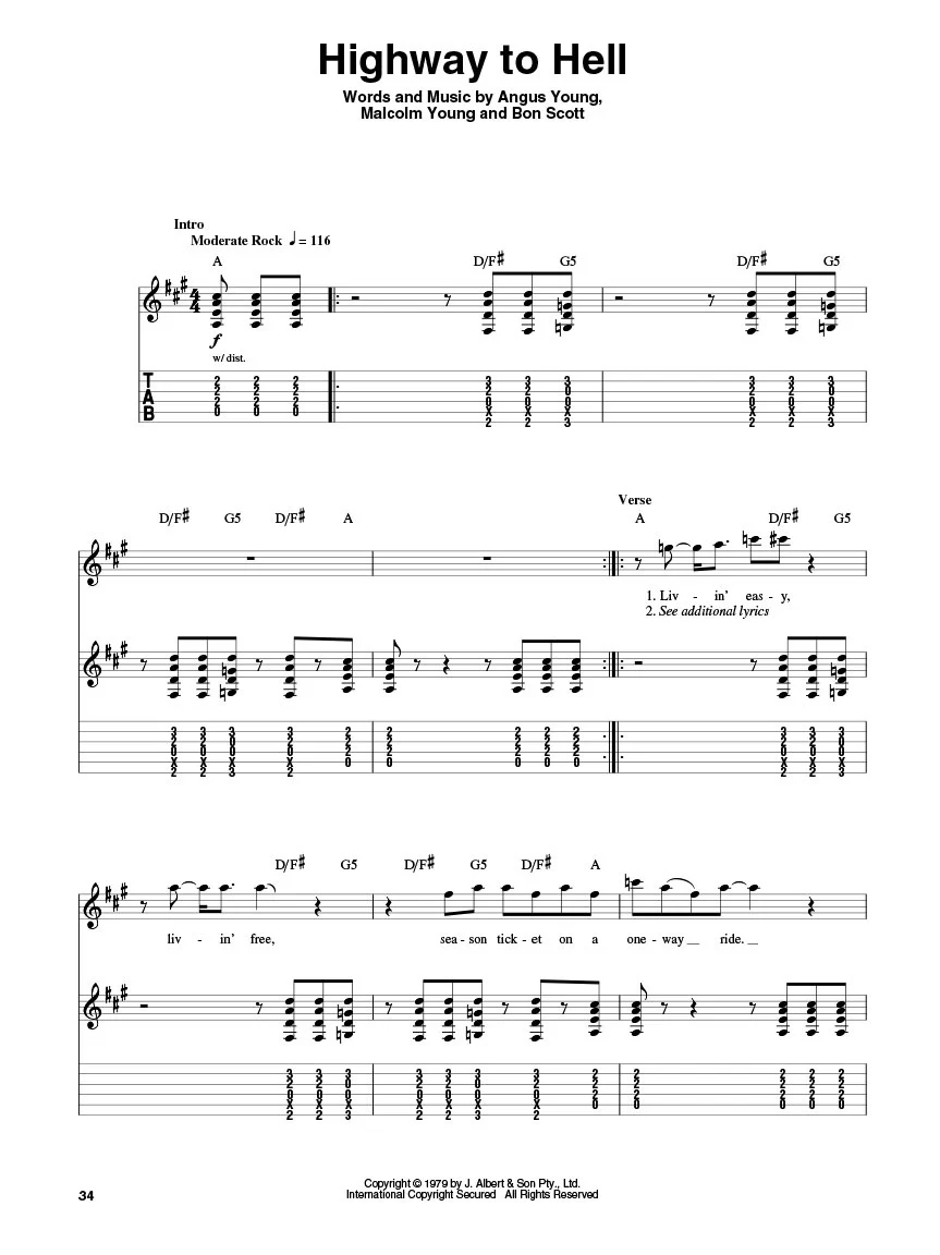 AC/DC Classics, Guitar Play-Along Vol. 119 - Image 3