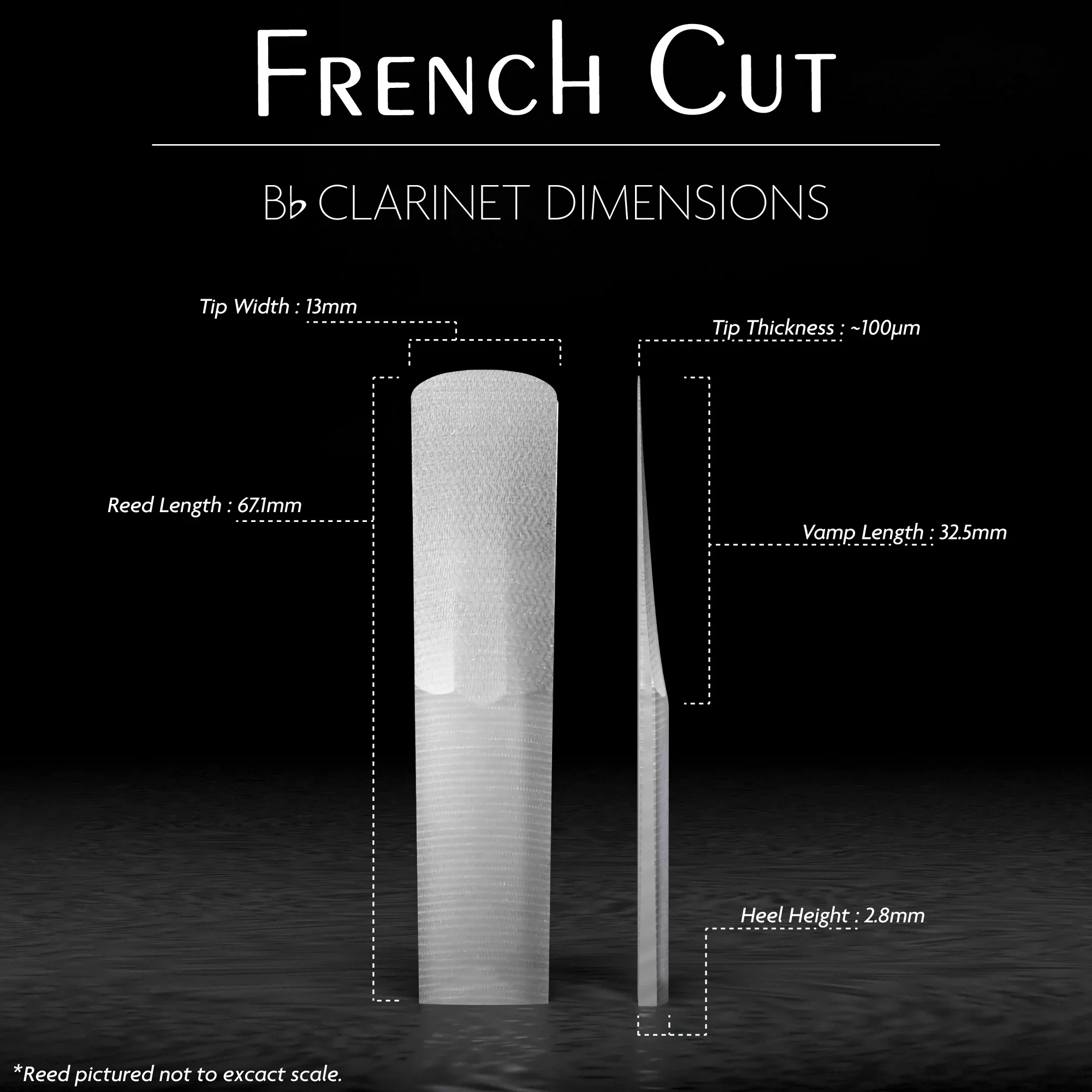 Légère French Cut Bb Clarinet Reed - Image 3