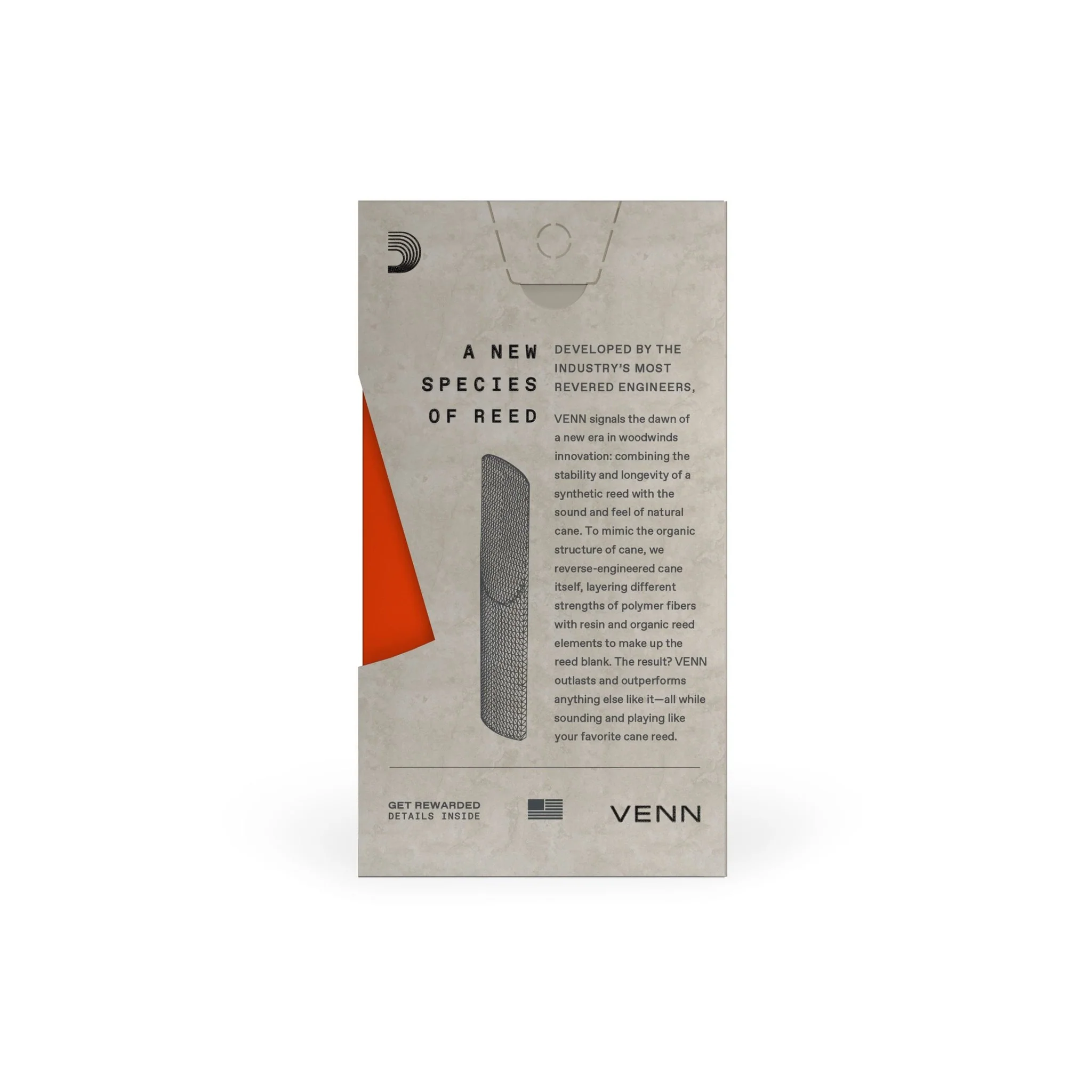 VENN Alto Saxophone Reed by D'addario - Image 2