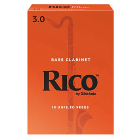 Rico Bass Clarinet Reeds (10)