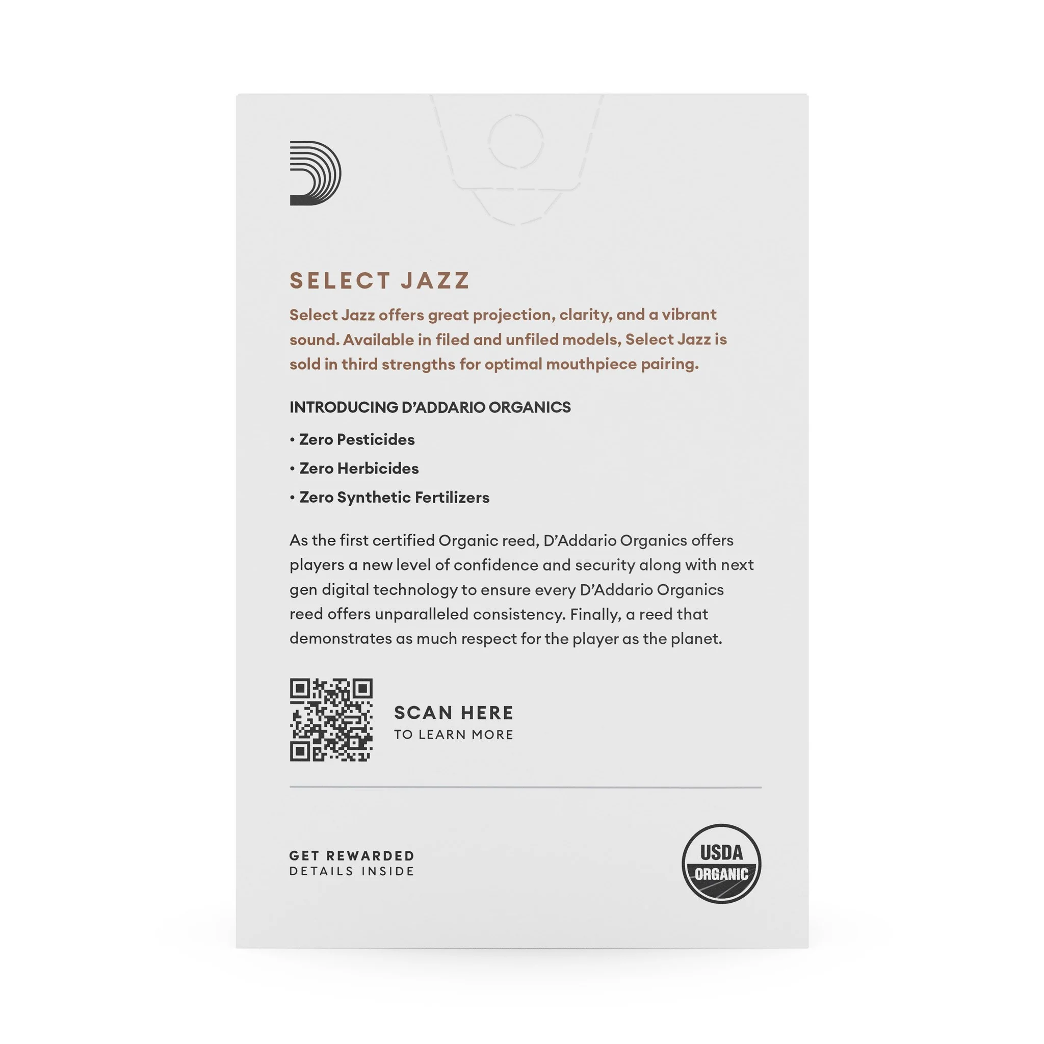 Organic Select Jazz Unfiled Alto Saxophone Reeds - Image 4