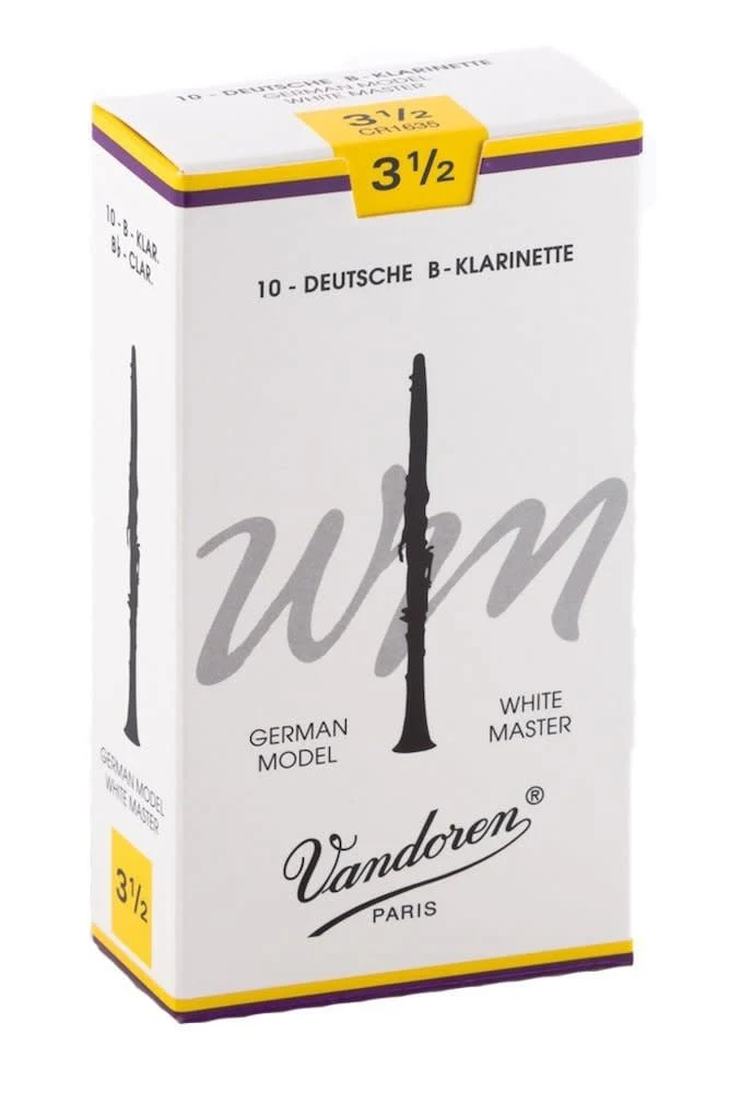 Vandoren White Master Bb Clarinet Reeds #3.5