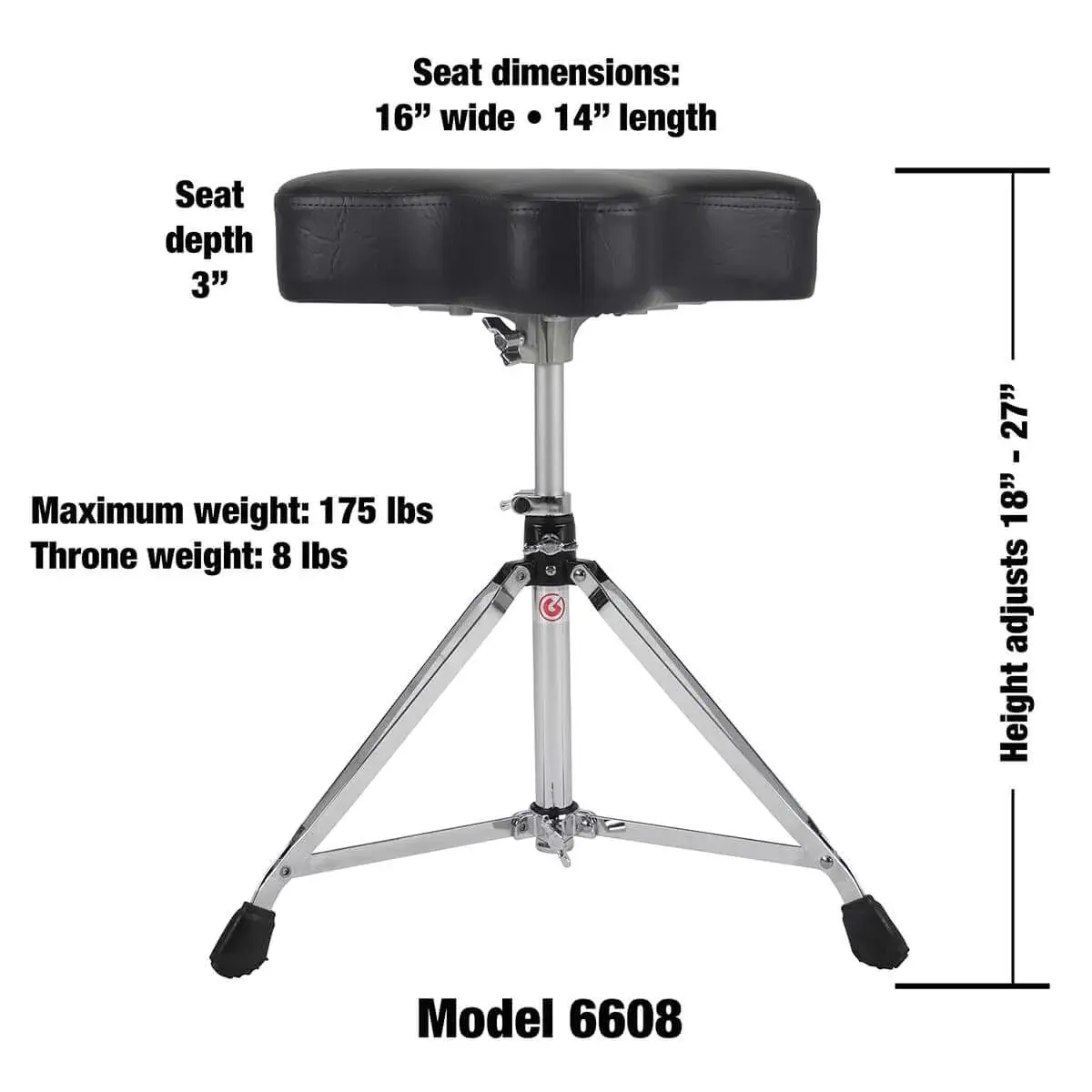 Banc Batterie Gibraltar Style Moto Vinyle 16" - Image 2