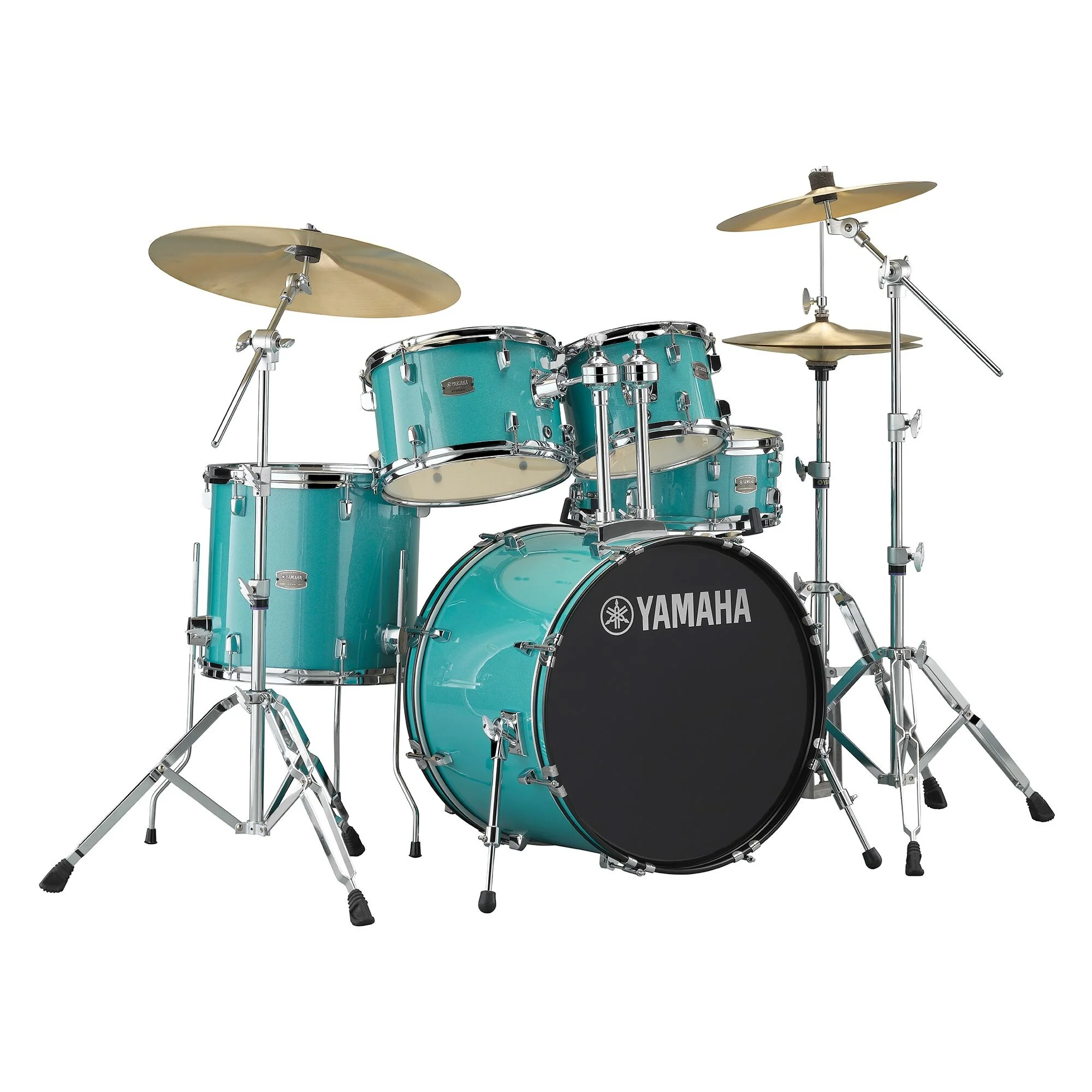 Yamaha Rydeen Drum Kit (10", 12", 14", Snare Drum, 20") with Hardware, Cymbals and Drum Stool - Image 3