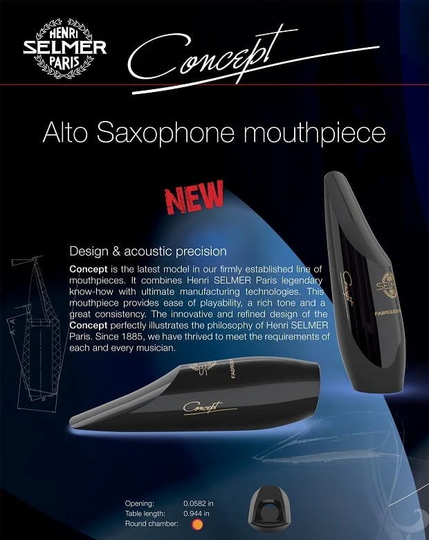 Selmer CONCEPT Alto Saxophone Mouthpiece - Image 3