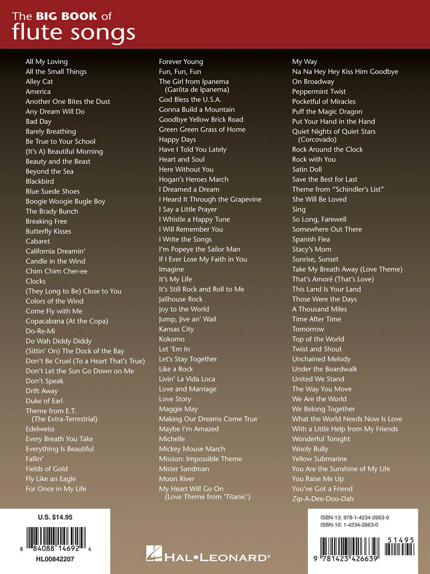 Big Book of Flute Songs - Image 3