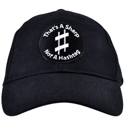 That's A Sharp, Not A Hashtag Hat - Black