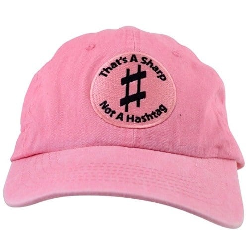 That's A Sharp, Not A Hashtag Hat - Pink - Image 2