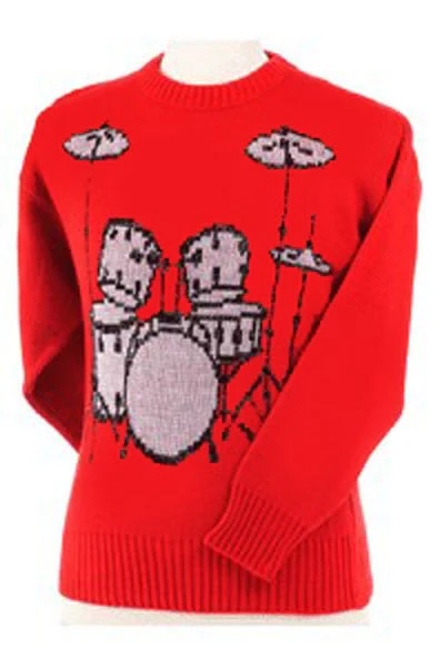 Chandail Rouge Avec Batterie - Image 3