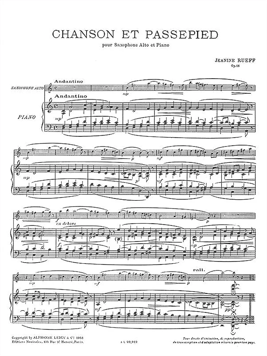 Chanson et passepied - Sax Alto - Image 2