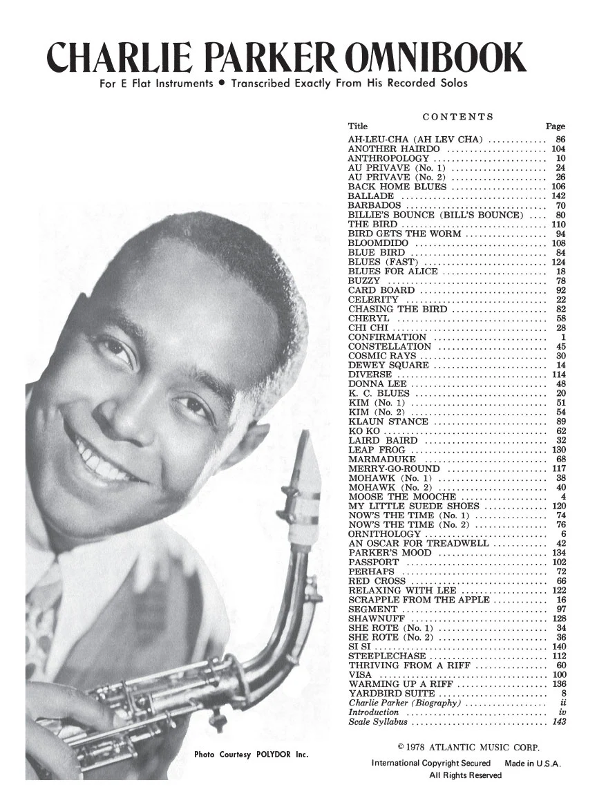 Charlie Parker Omnibook Vol 1 - Image 2
