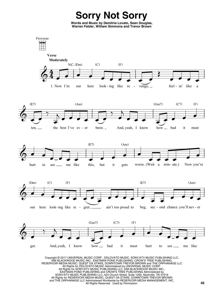 Chart Hits of 2017-2018 (Ukulele) - Image 5
