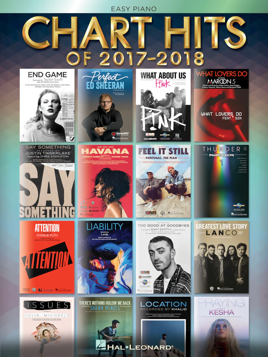 Chart Hits of 2017-2018 (Easy Piano)