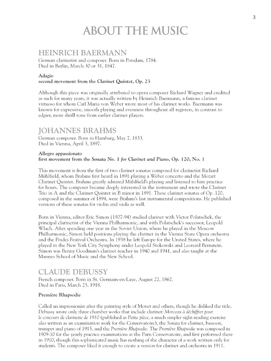 The Clarinet Collection (Intermediate to Advanced Level) - Image 3