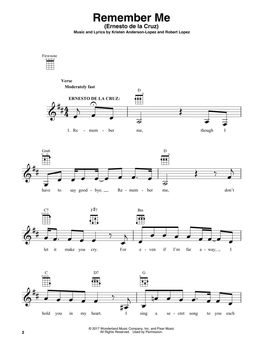 Coco (Music from the Original Motion Picture Soundtrack) - Ukulele - Image 3