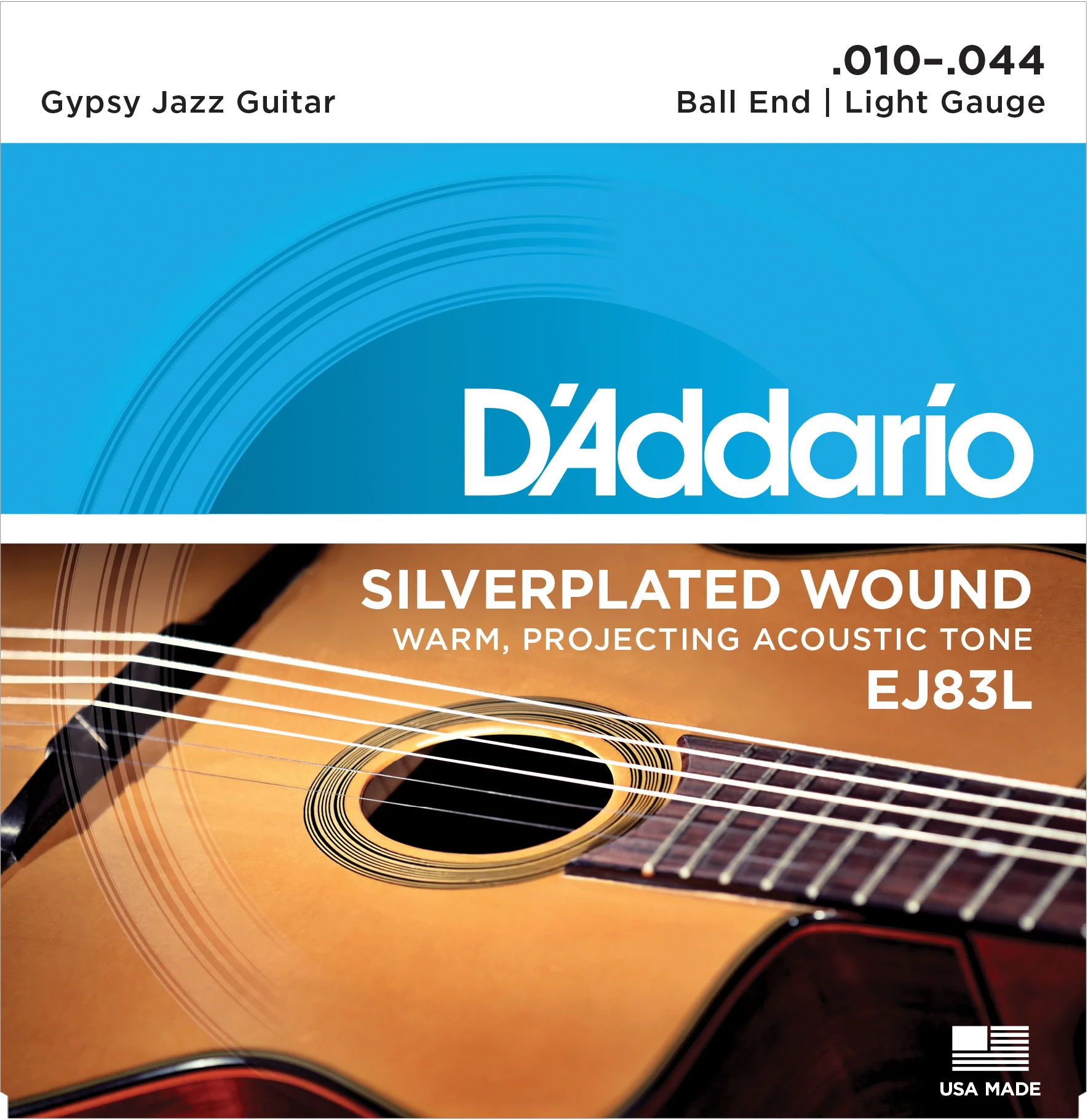 D'Addario Silver Plated Gypsy Jazz Guitar Strings - Image 6