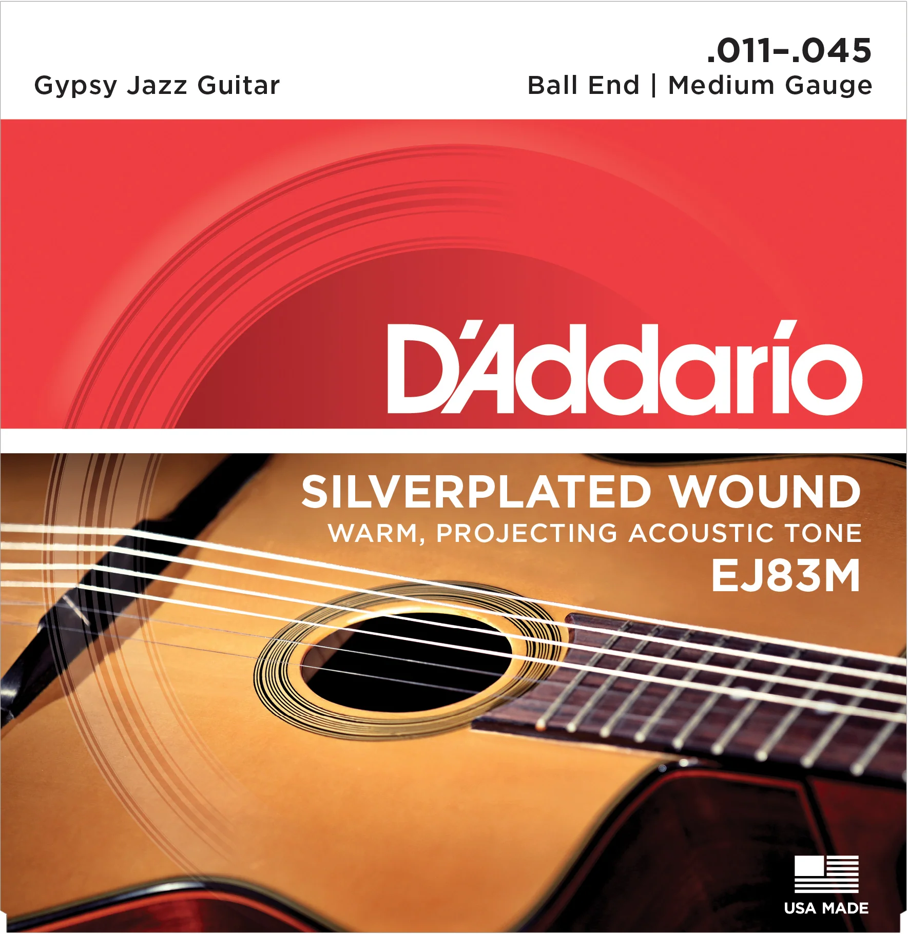 D'Addario Silver Plated Gypsy Jazz Guitar Strings - Image 7