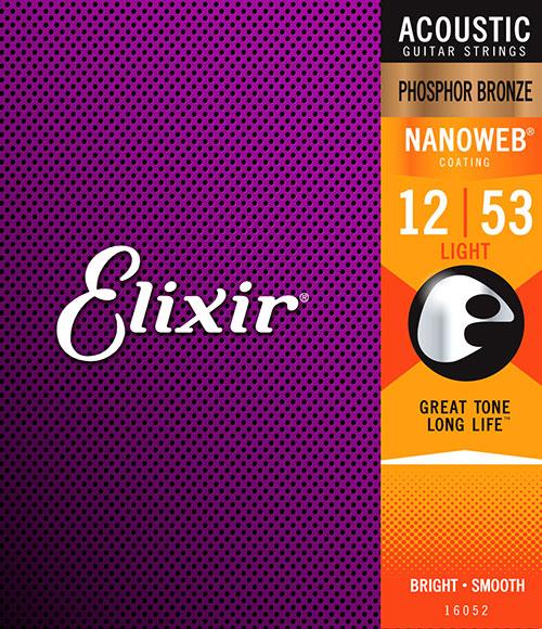 Elixir Nanoweb Phosphor Bronze Acoustic Guitar Strings - Image 9