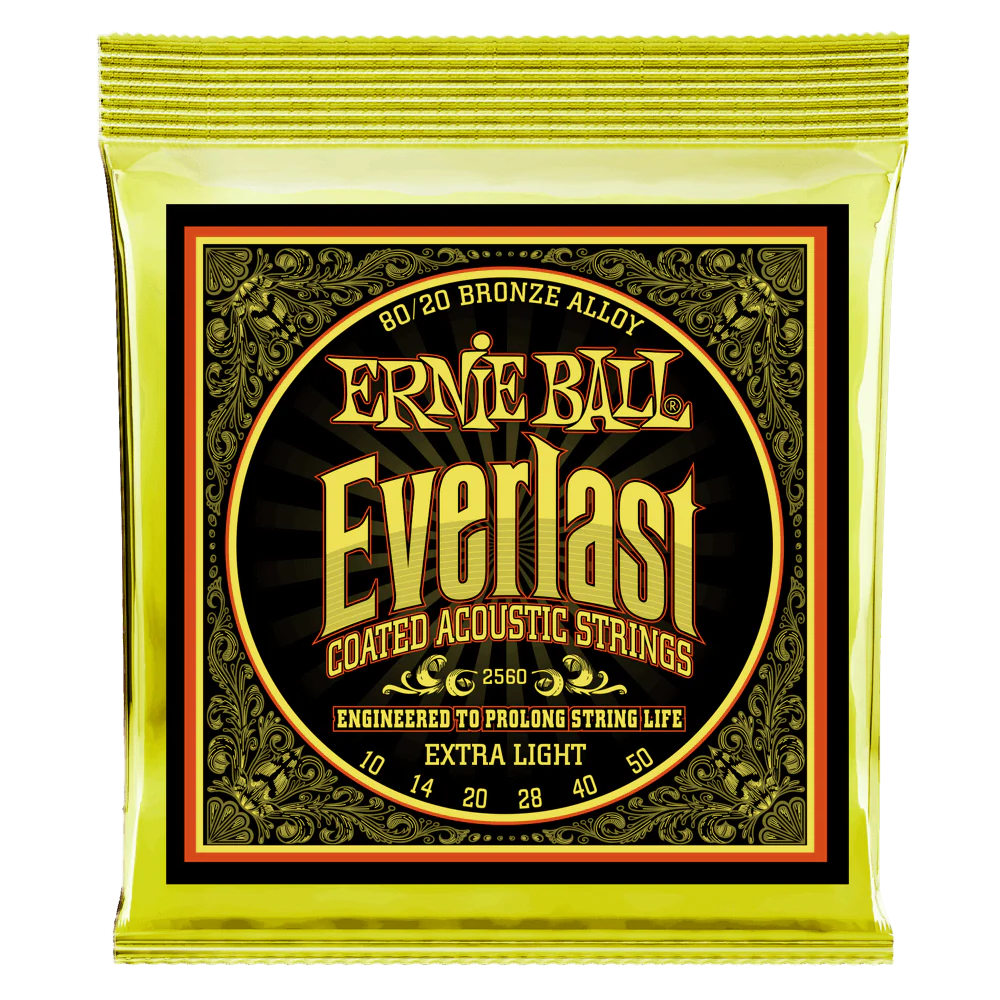 Ernie Ball Everlast Coated 80/20 Bronze Acoustic Guitar Strings - Image 6