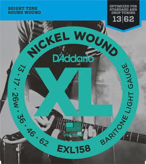 Cordes guitare baryton D'Addario EXL158