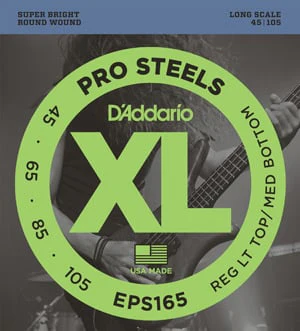 EPS165 - ProSteels Round Wound LONG SCALE 45-105
