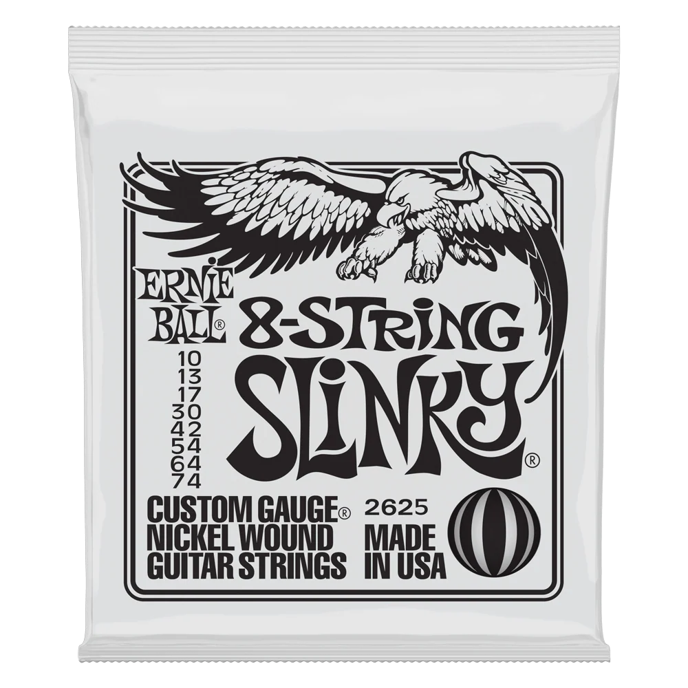 Ernie Ball Nickel Wound 8 String Electric Guitar Strings - Image 2