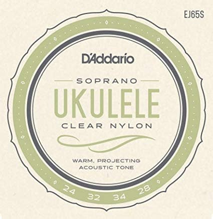D'Addario EJ65S Clear Nylon Soprano Ukuele Strings - SET