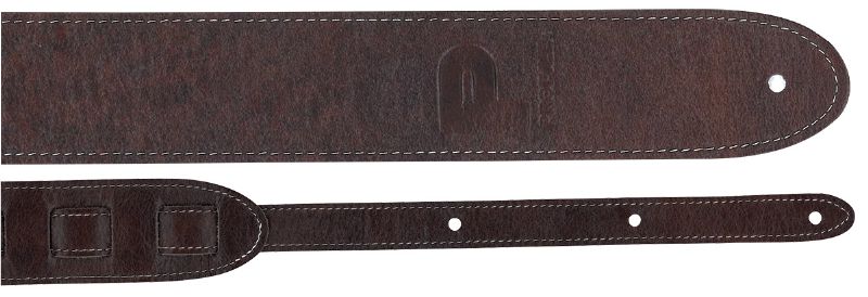 2" Basic Leather Guitar Strap - Image 3