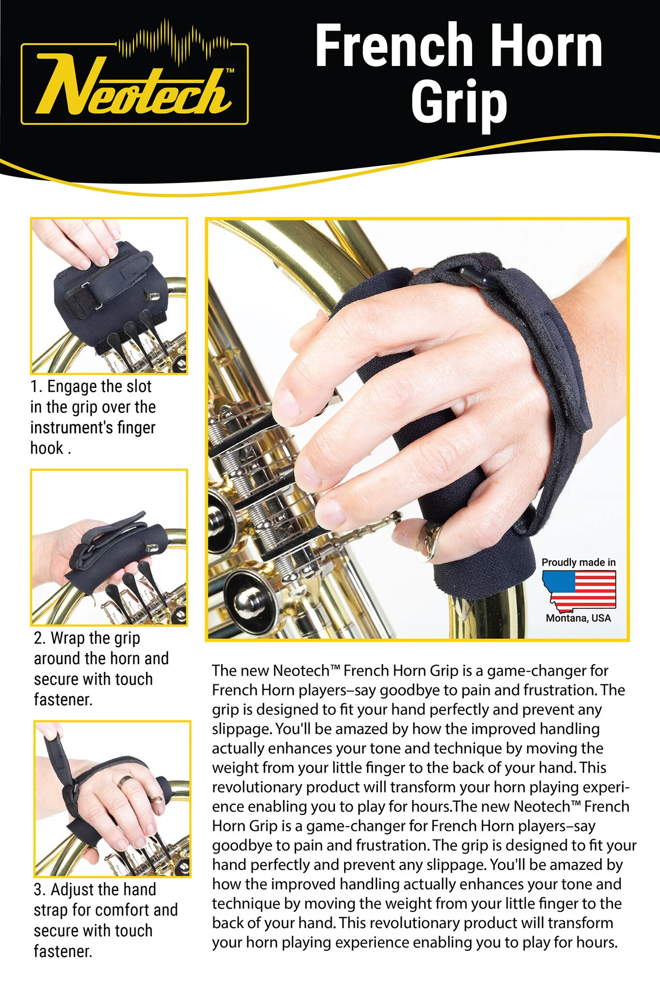 Neotech French Horn Grip - Image 4