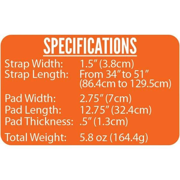 Protec Shoulder Strap - Thick Adjustable Non-slip Pad and Metal Swivel Snaps - Image 4