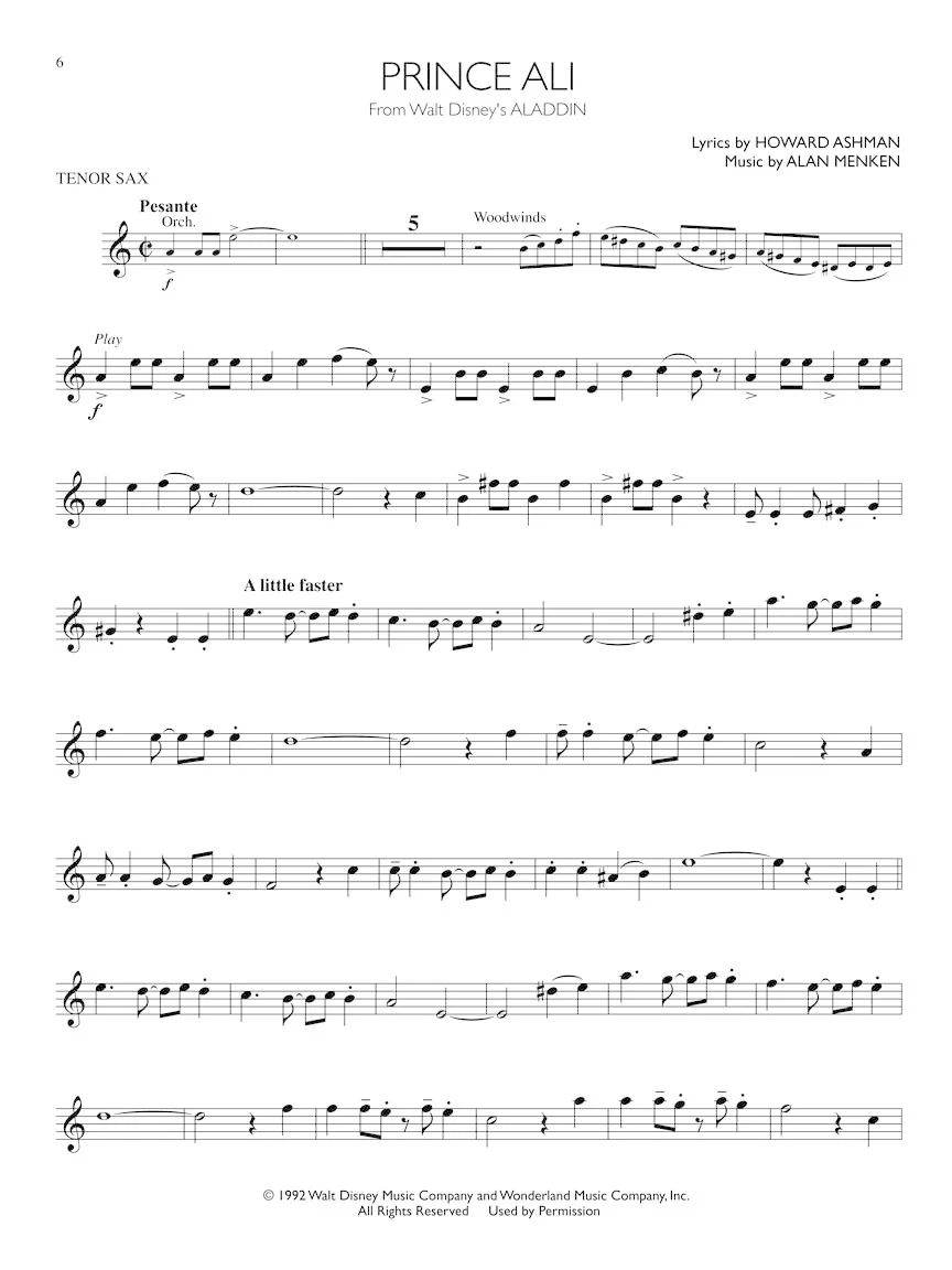 Disney Movie Hits, Tenor Saxophone - Image 3