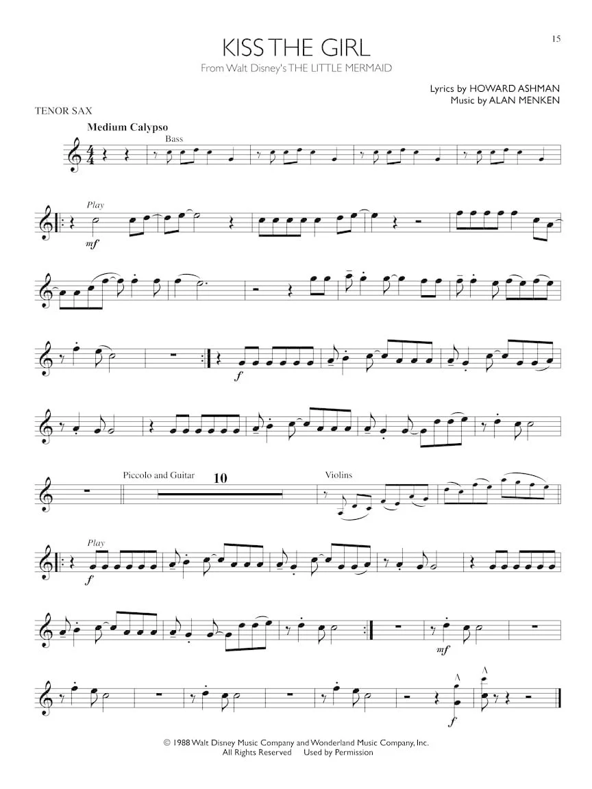 Disney Movie Hits, Tenor Saxophone - Image 5