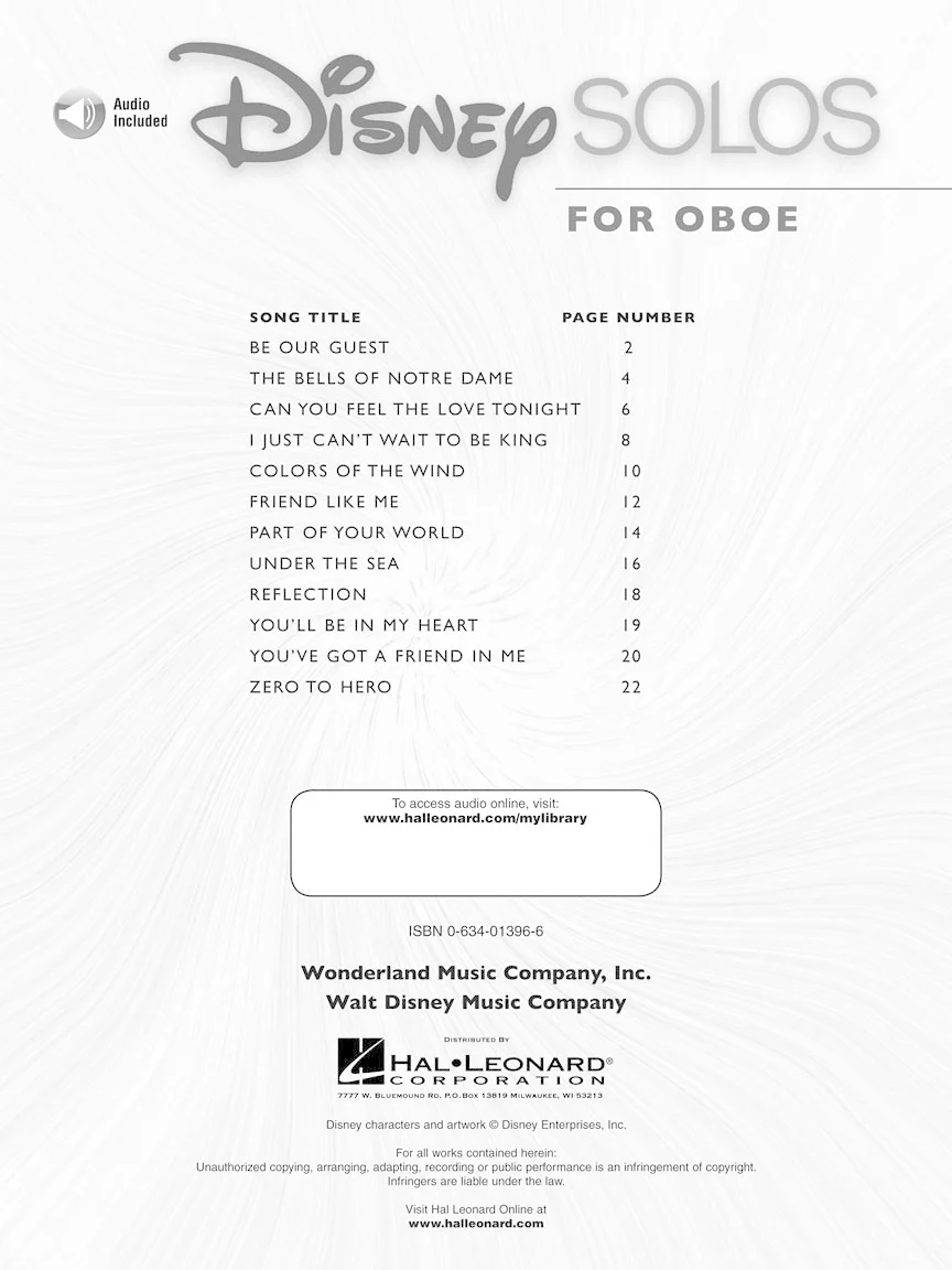 Disney Solos, Oboe - Image 2