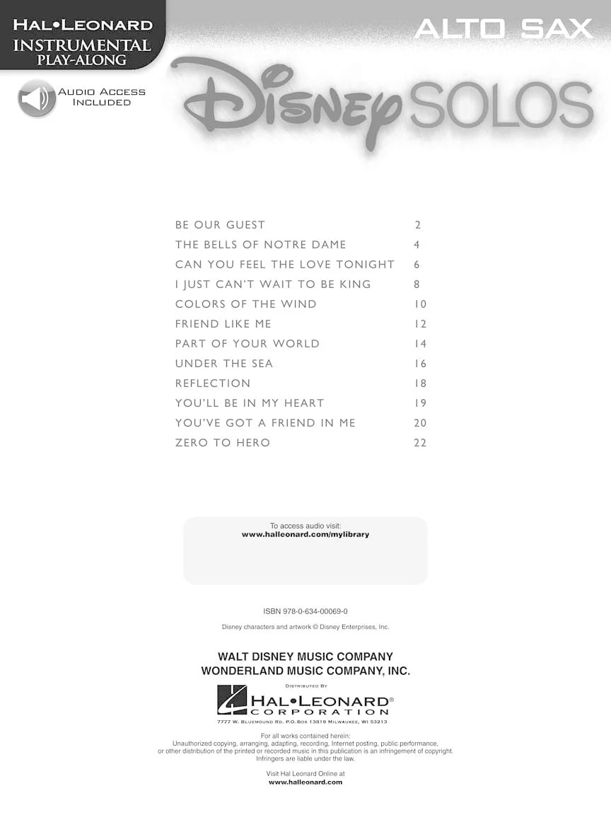 Disney Solos, Alto Saxophone - Image 2