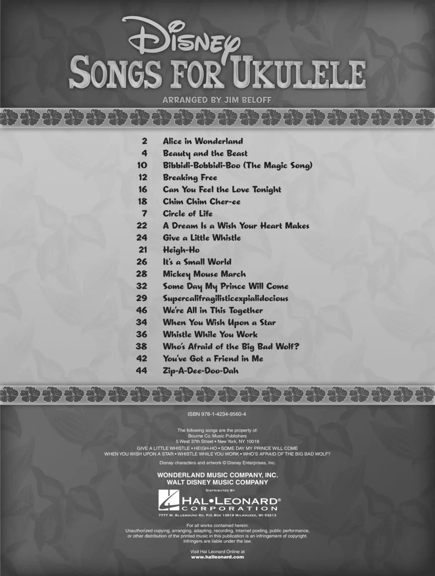 Disney Songs for Ukulele - Image 2