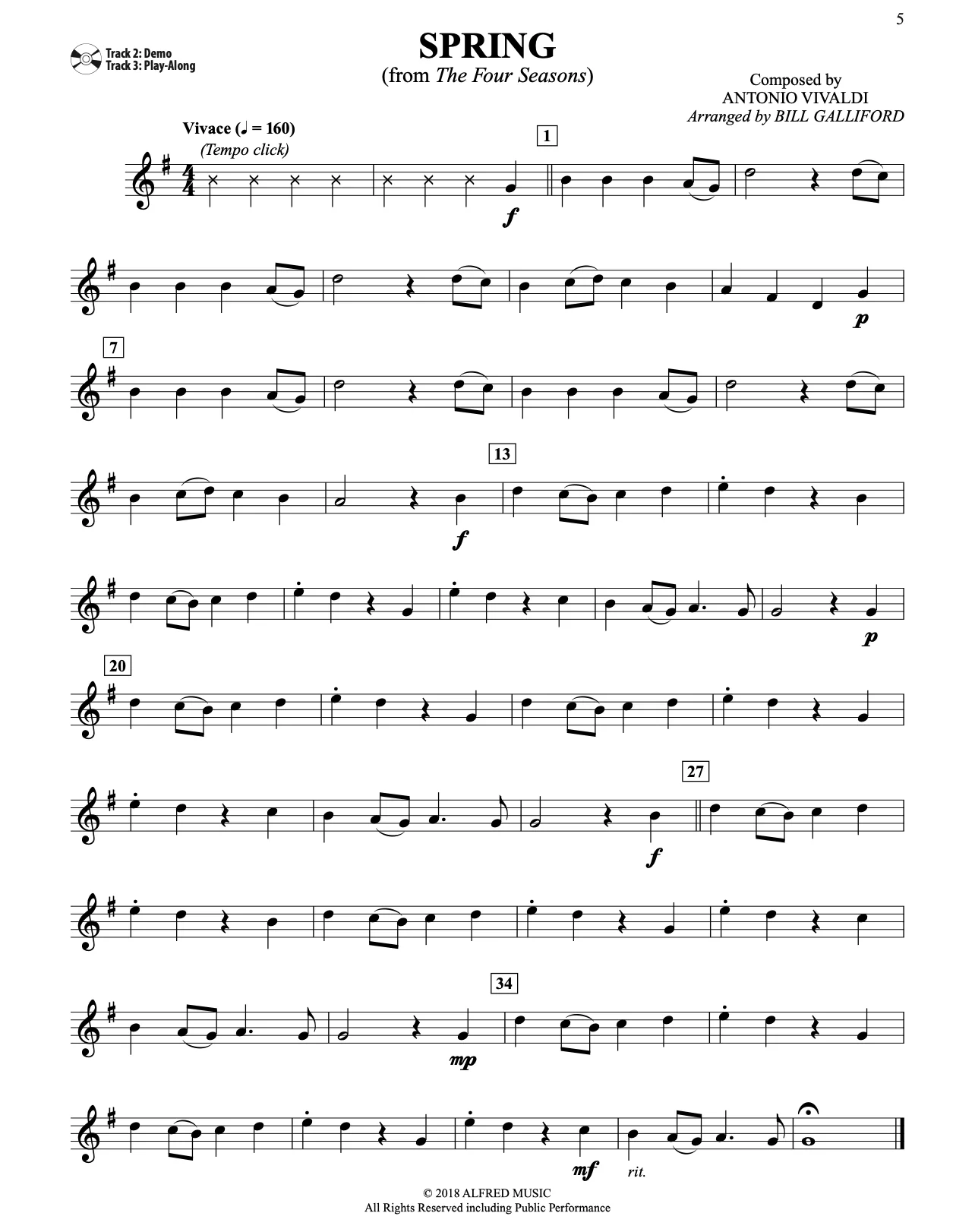 Easy Classical Themes Instrumental Solos, Clarinet - Image 5