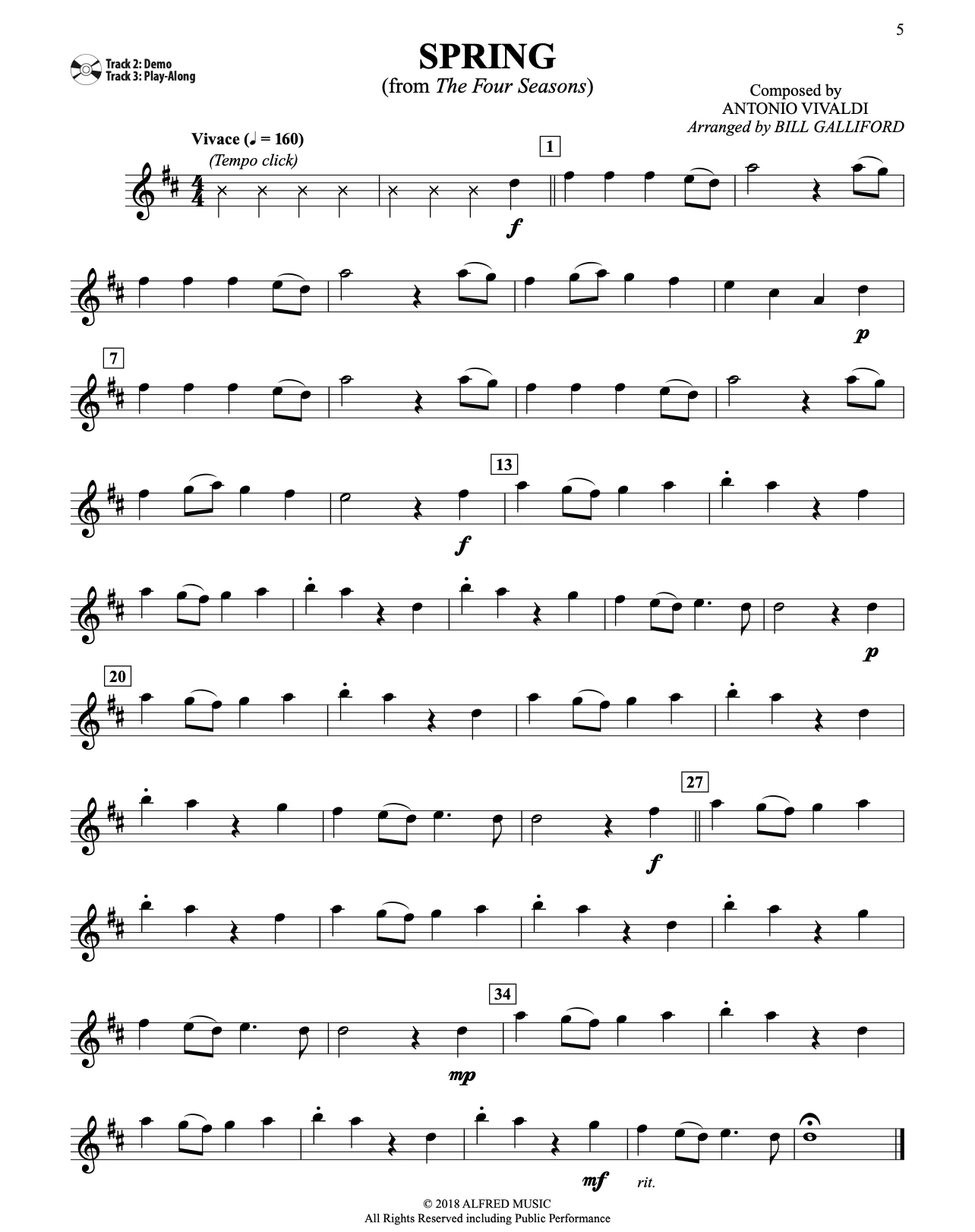 Easy Classical Themes Instrumental Solos, Alto Saxophone - Image 5