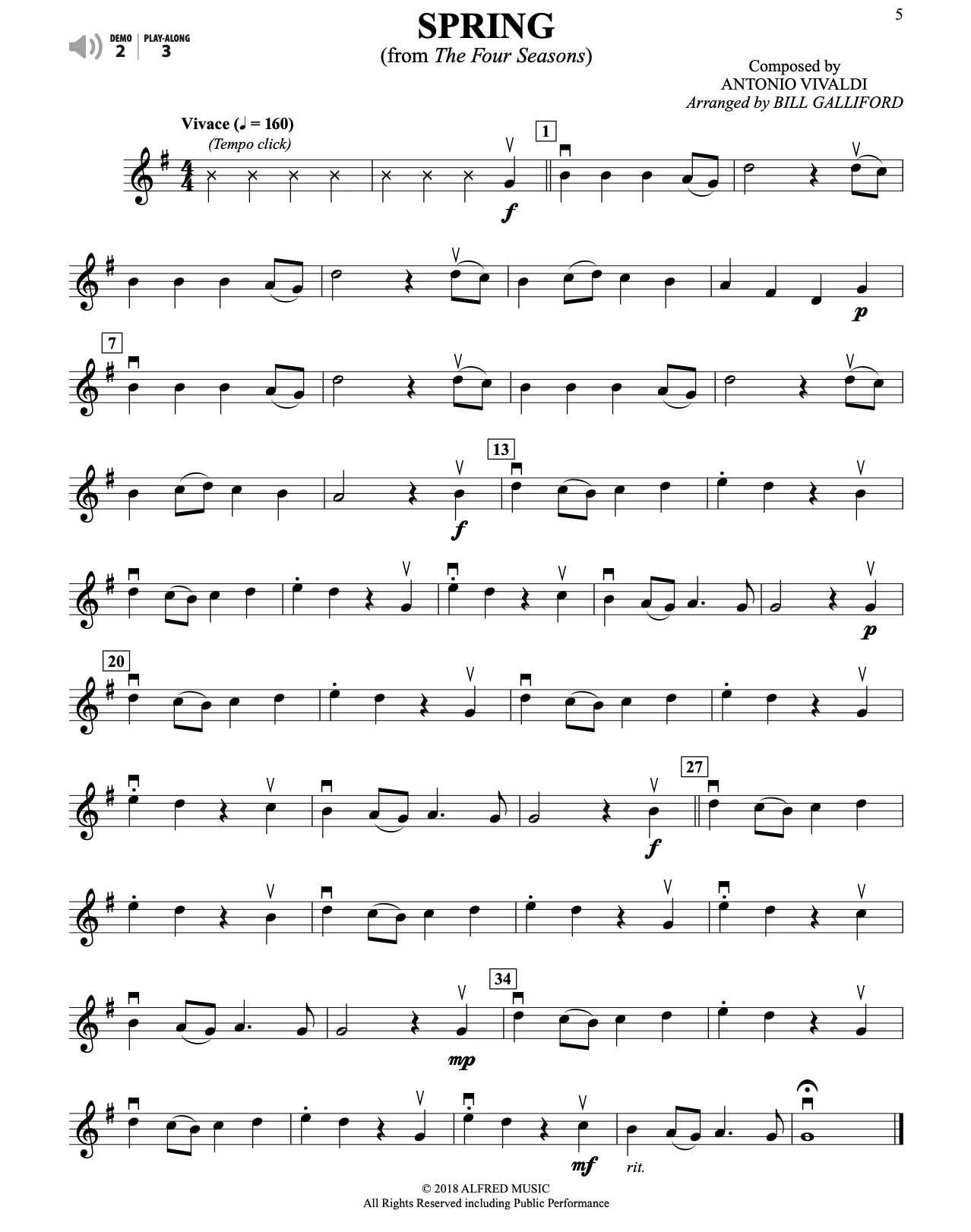 Easy Classical Themes Instrumental Solos, Violin - Image 5