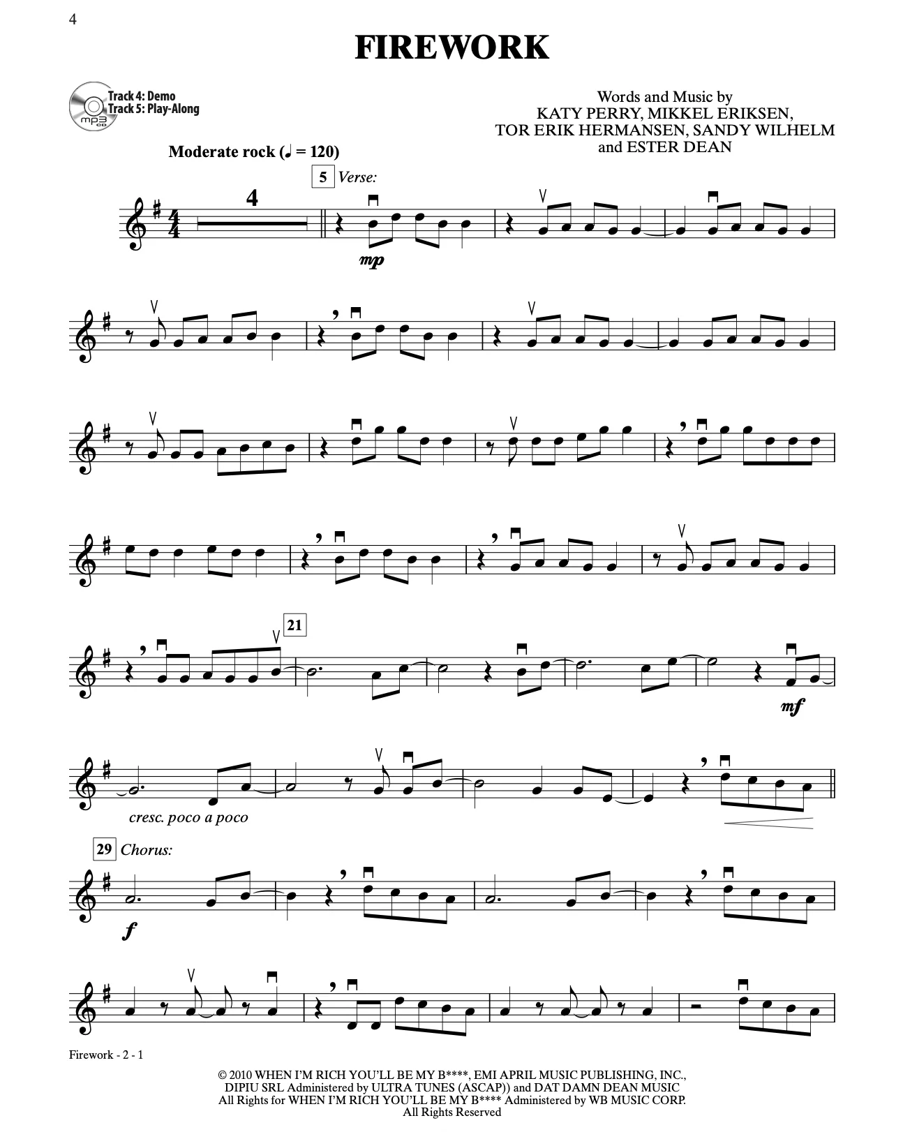 Easy Pop & Rock Hits Instrumental Solos, Violin - Image 3
