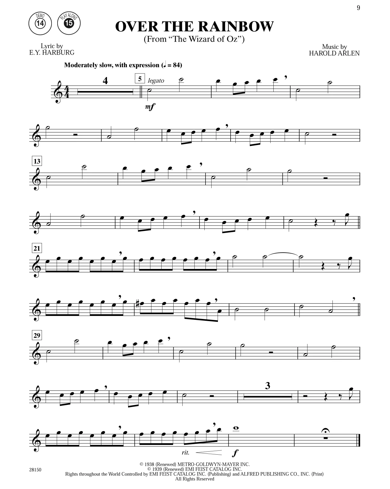 Easy Popular Movie Instrumental Solos, Tenor Saxophone - Image 3