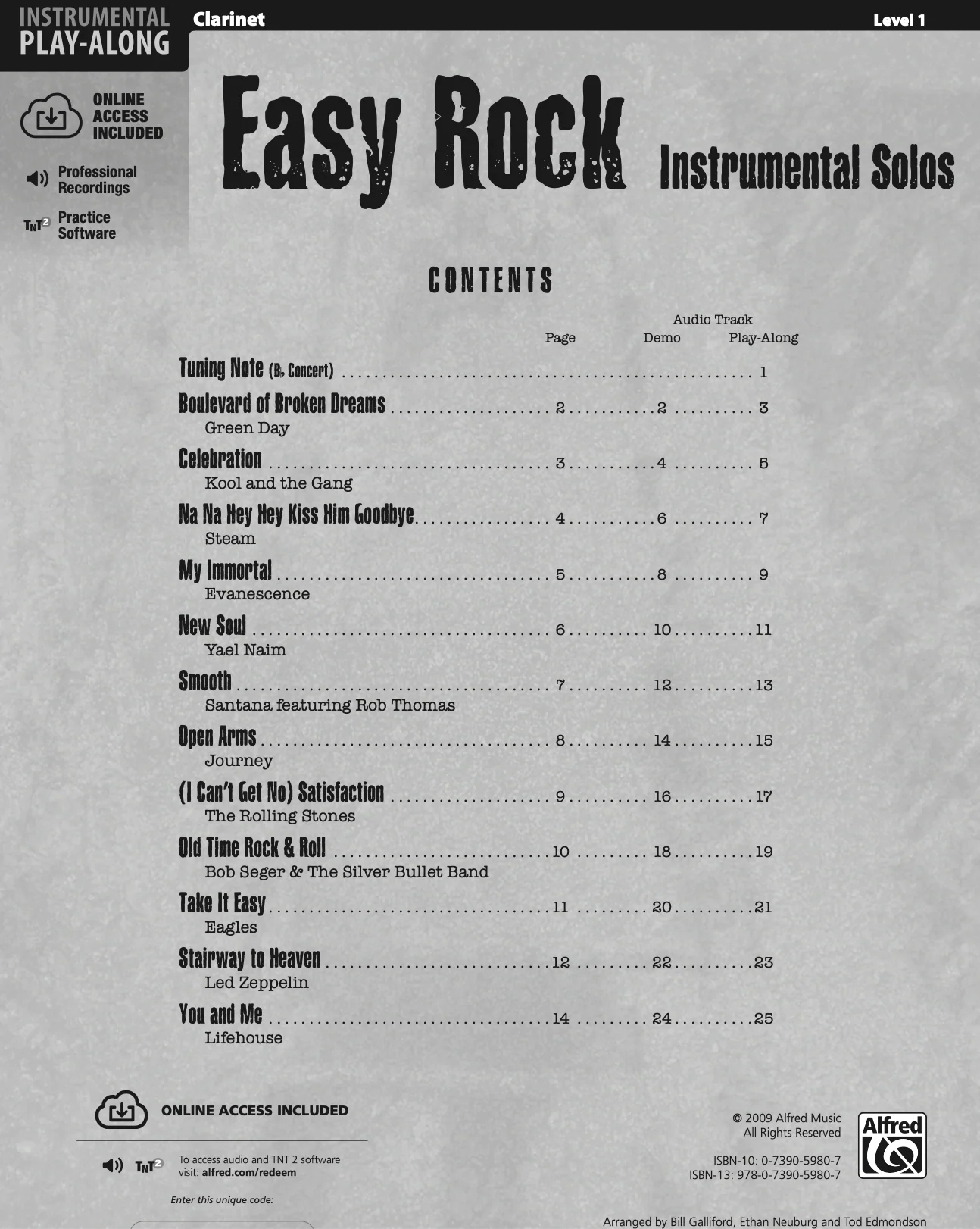 Easy Rock Instrumental Solos, Clarinet - Image 2
