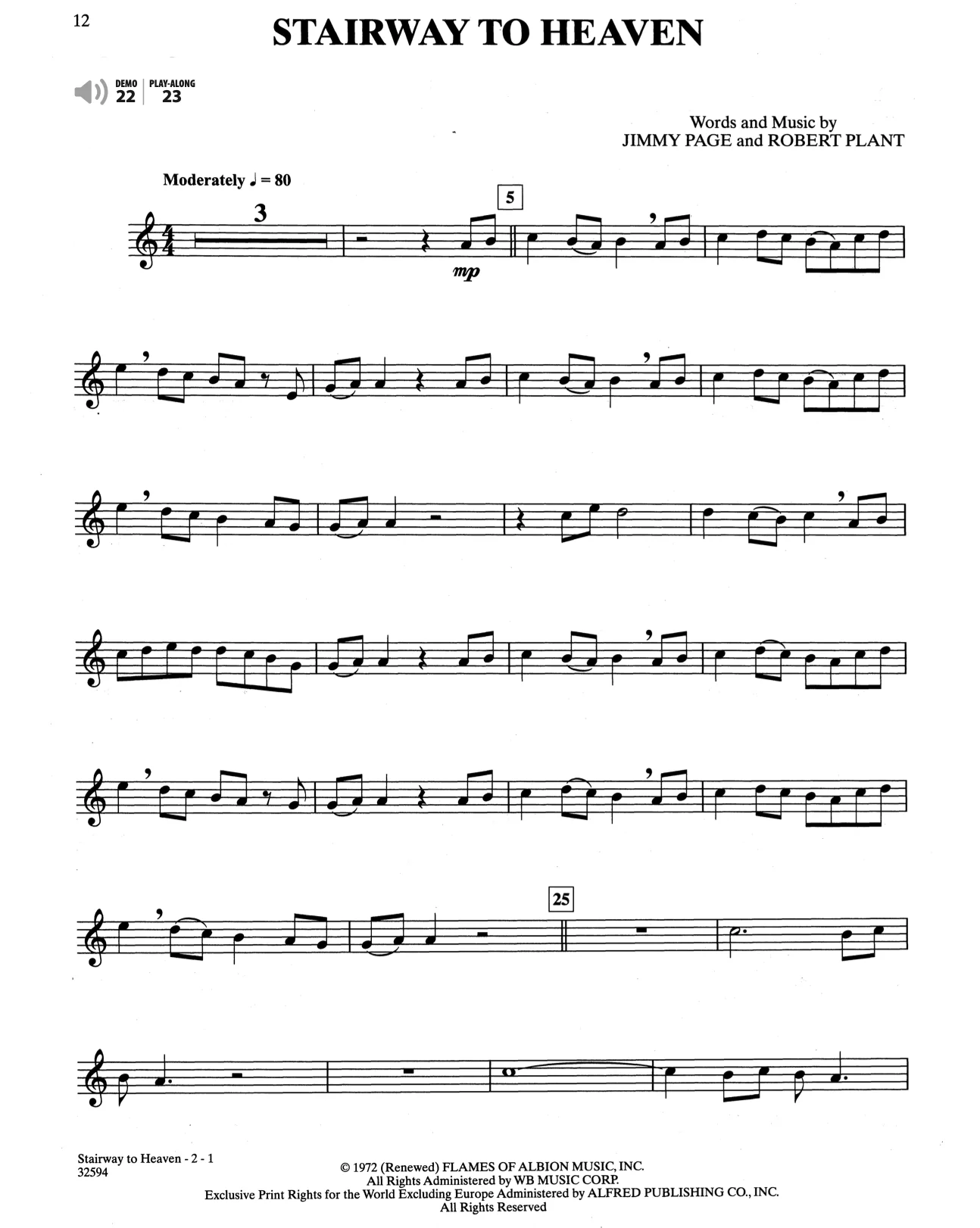 Easy Rock Instrumental Solos, Clarinet - Image 3