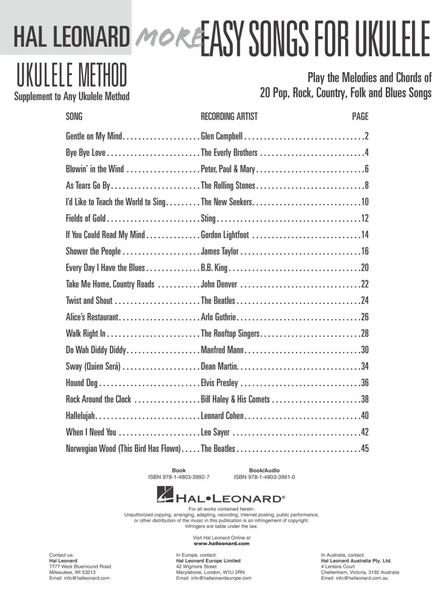 More Easy Songs for Ukulele - Image 2